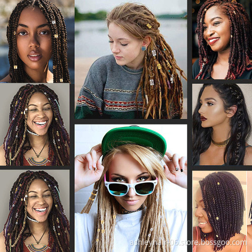 Julianna Fashion Locs Dreadlocks Traditional Ring Loc Wedding African Braid Jewelry Hair Accessories Hair Jewelry for Braids